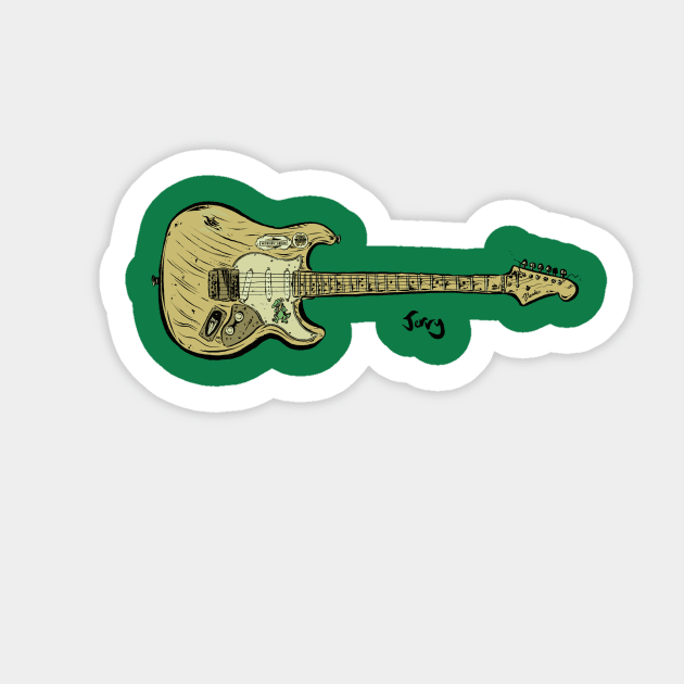 Jerry garcia alligator sticker deals